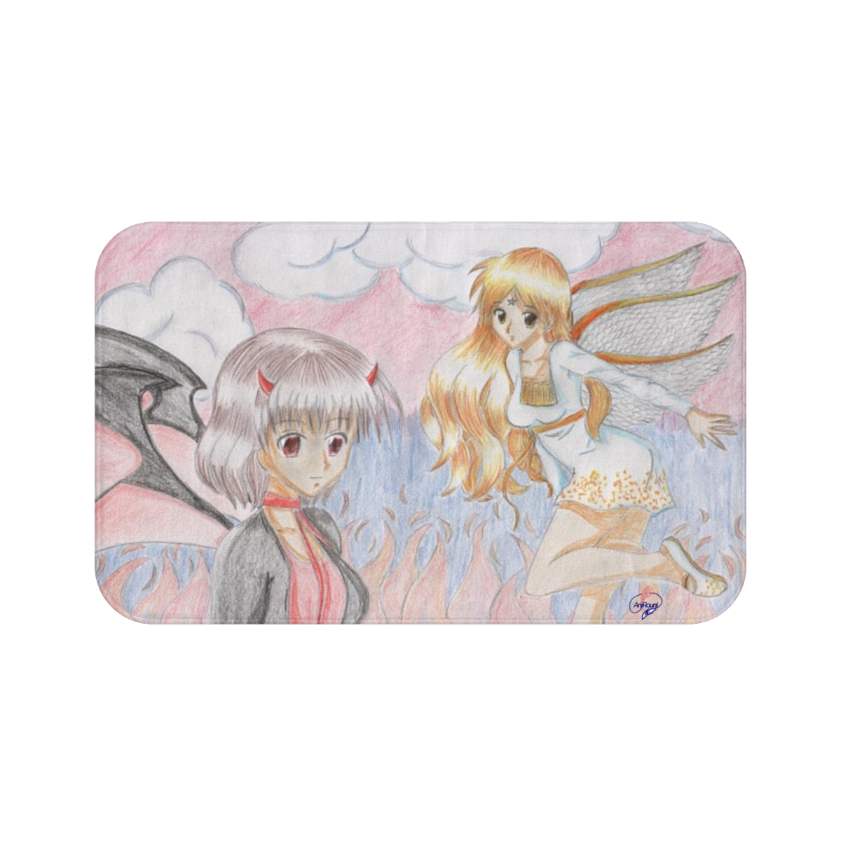 Bath Mat - Angel and Devil