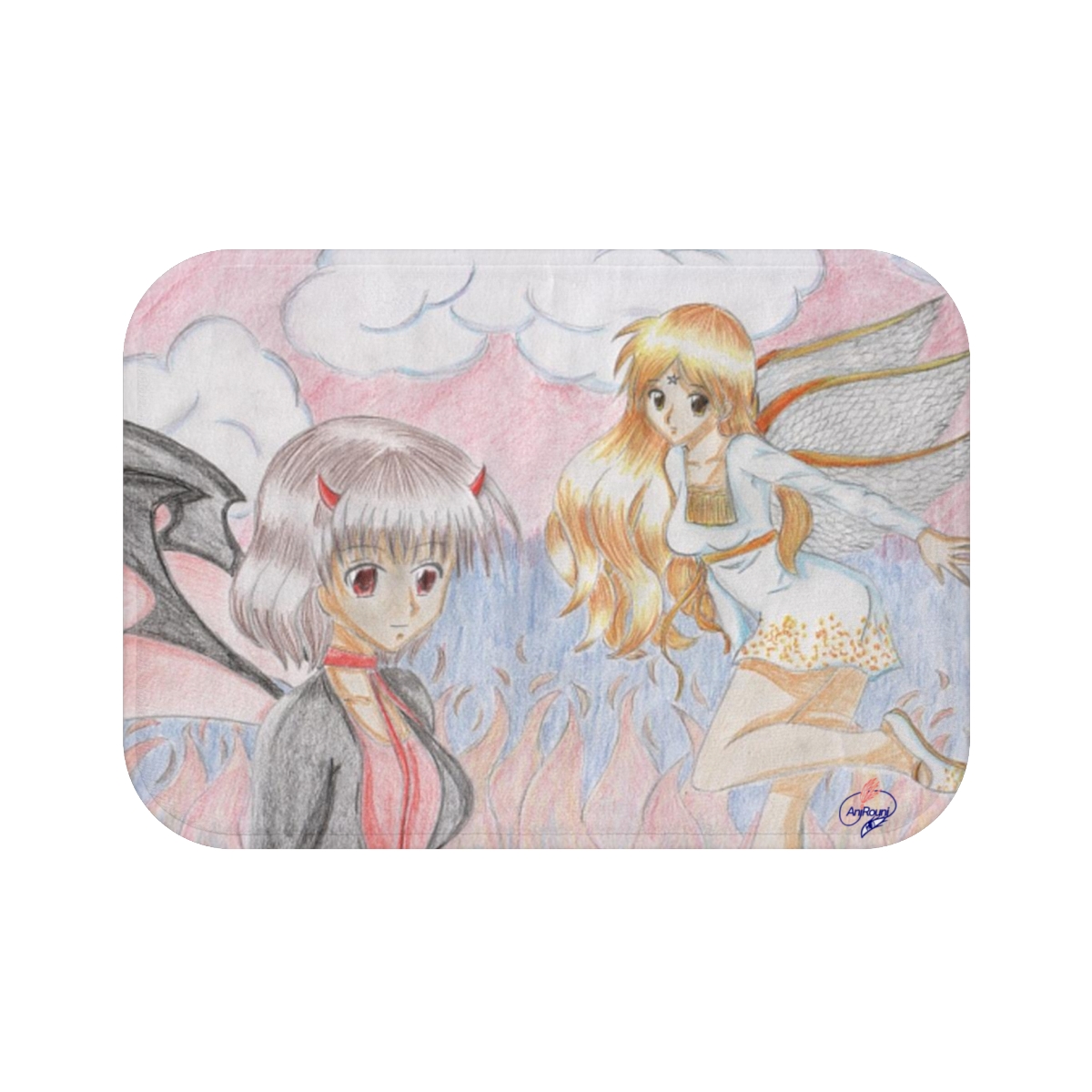 Bath Mat - Angel and Devil
