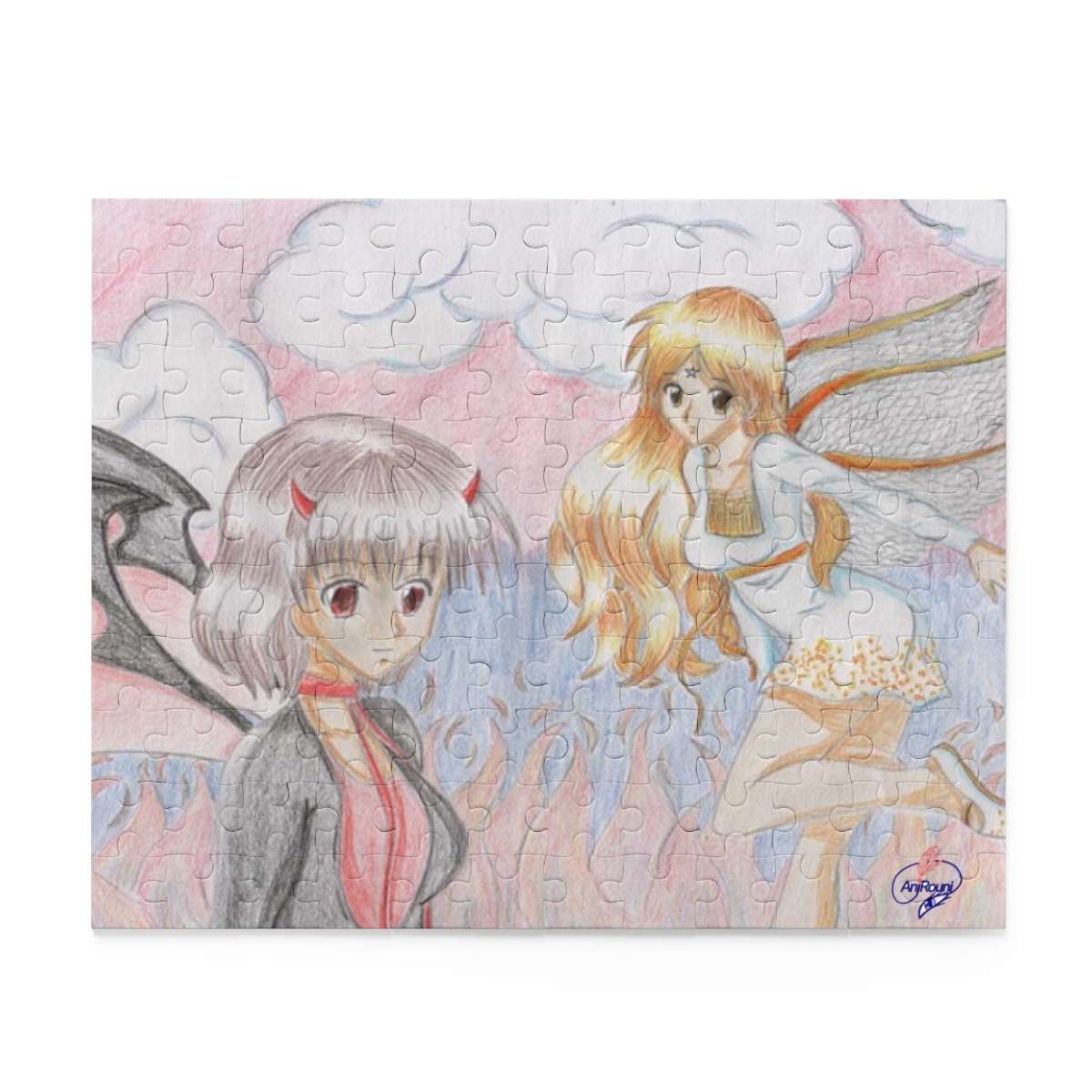 Puzzle (120, 252, 500-Piece) Engel and Devil