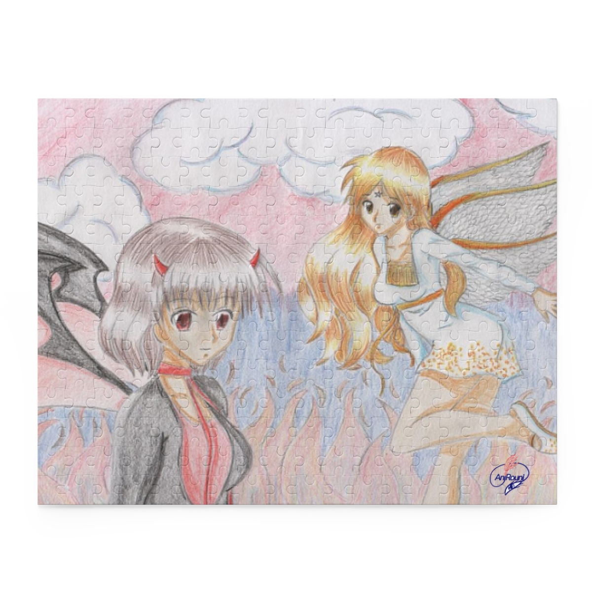 Puzzle (120, 252, 500-Piece) Engel and Devil