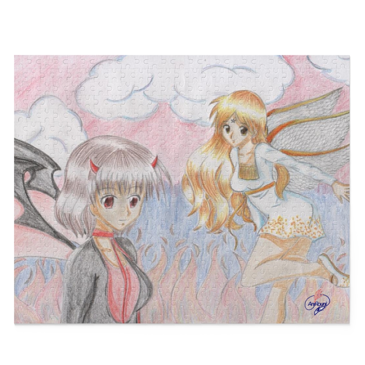 Puzzle (120, 252, 500-Piece) Engel and Devil