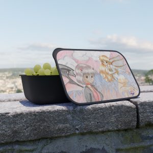 PLA Bento Box with Band and Utensils – Angel and Devil