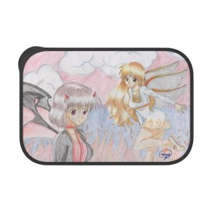 PLA Bento Box with Band and Utensils – Angel and Devil