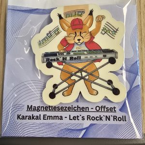 Karakal Emma – Let’s Rock’N’Roll – Magnetlesezeichen – Offset