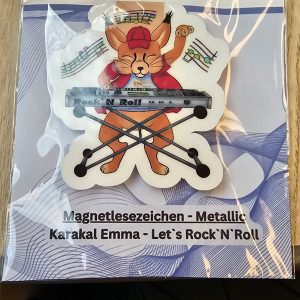 Karakal Emma – Let’s Rock’N’Roll – Magnetlesezeichen – Metallic